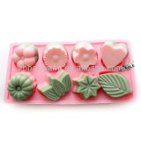 Silicone Rubber Chocolate Mould Cake Mould 8-Cavity Moulds for Cake Silicone Mould Tray B0140